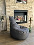 Atelier Del Sofa Puff Gris 60x70x30 cm Comodidad y Estilo para su Hogar